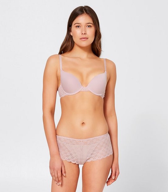 Lily Loves Cotton Push Up Bra - Soft Pink