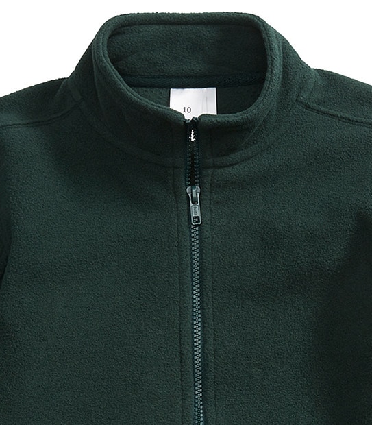 Unisex School Polar Fleece Jacket - Bottle Green