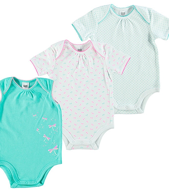 3 Pack Bodysuits - Dragonfly
