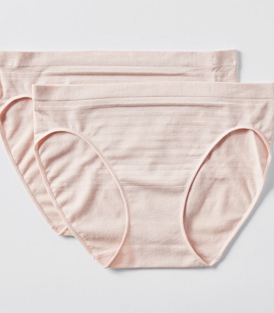 2 Pack Seamfree Bikini Briefs - Crystal Mauve