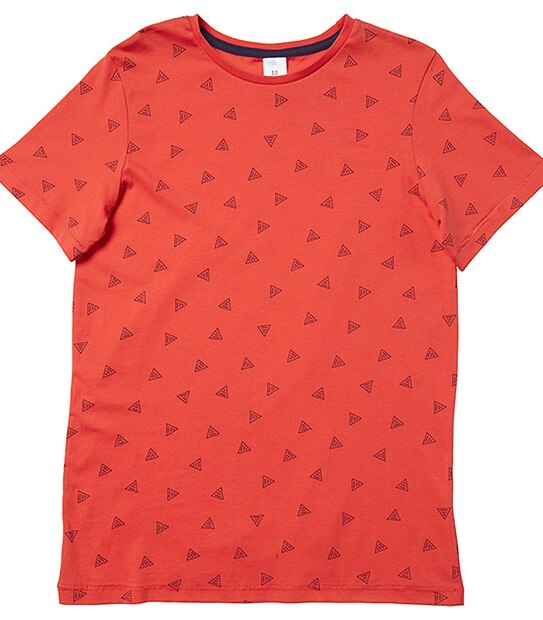 Short Sleeve Triangle Print T-Shirt