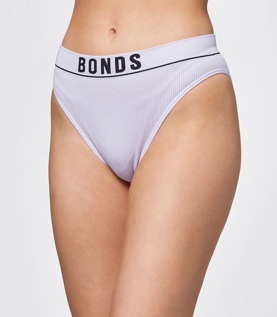 Bonds Retro Rib Hi Bikini Briefs - Lilac Moon