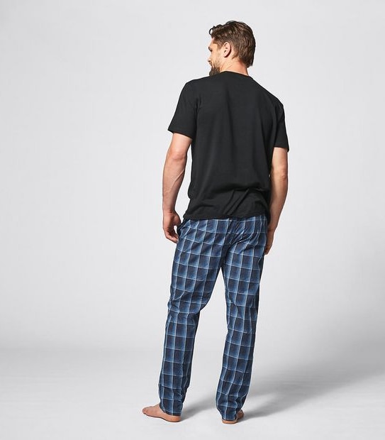Maxx Poplin Sleep Pants - Blue Check