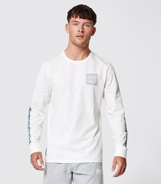 Lonsdale London Dagenham Long Sleeve Top - White