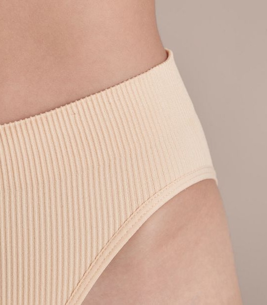 Lily Loves Ribbed Seamfree Hi-Waisted Bikini Briefs; Style: LHB02077