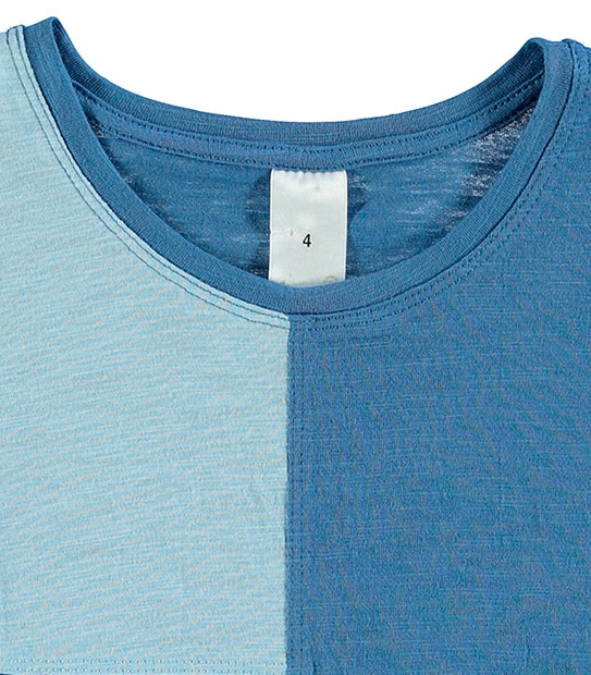 Girls' Short Sleeve Colour Block Panel T-Shirt