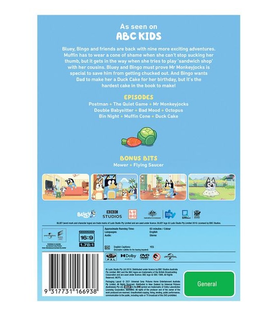Bluey: Muffin Cone and Other Stories - Volume 11 - DVD