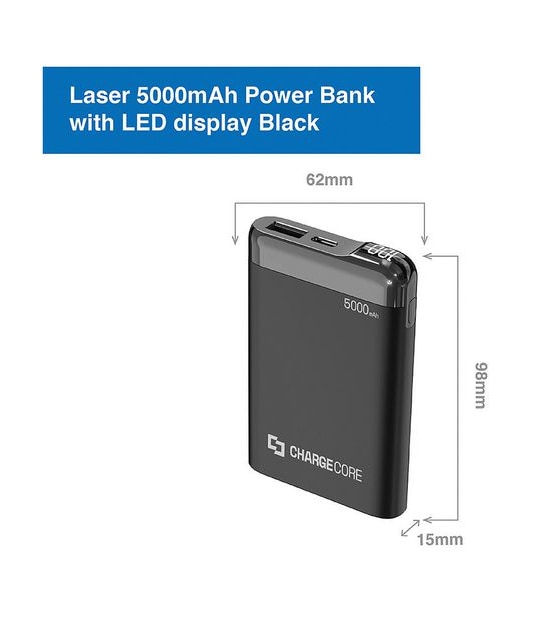 Laser 5000mAH Power Bank