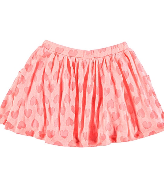 Girls' Burnout Heart Skirt 2 of 3