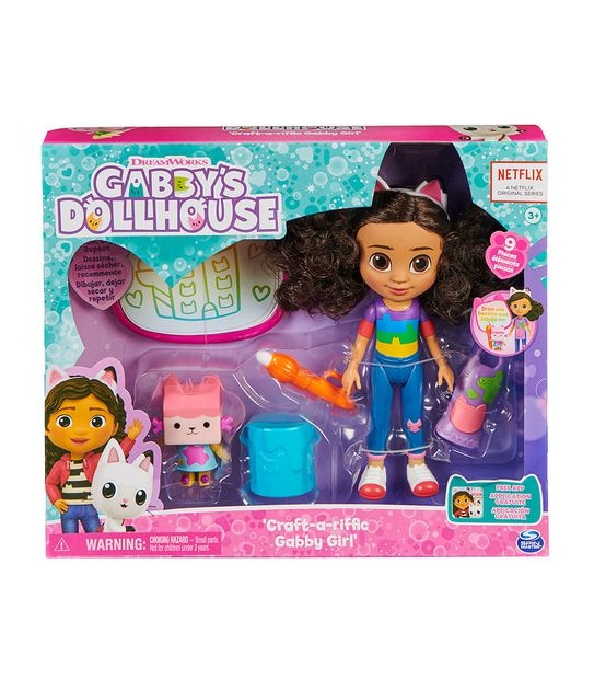 Gabby's Dollhouse, 8-inch Gabby Girl Doll, Kids Toys for Ages 3+