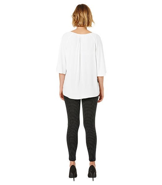 Flutter Sleeve Top - White
