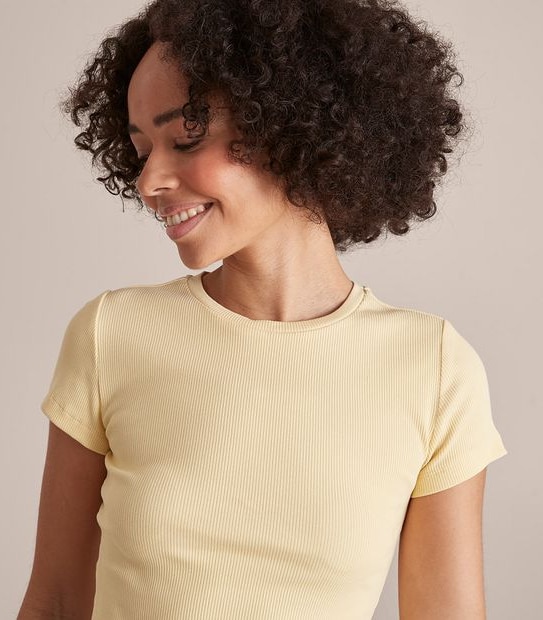 Lily Loves Organic Cotton Rib Baby Crop T-Shirt