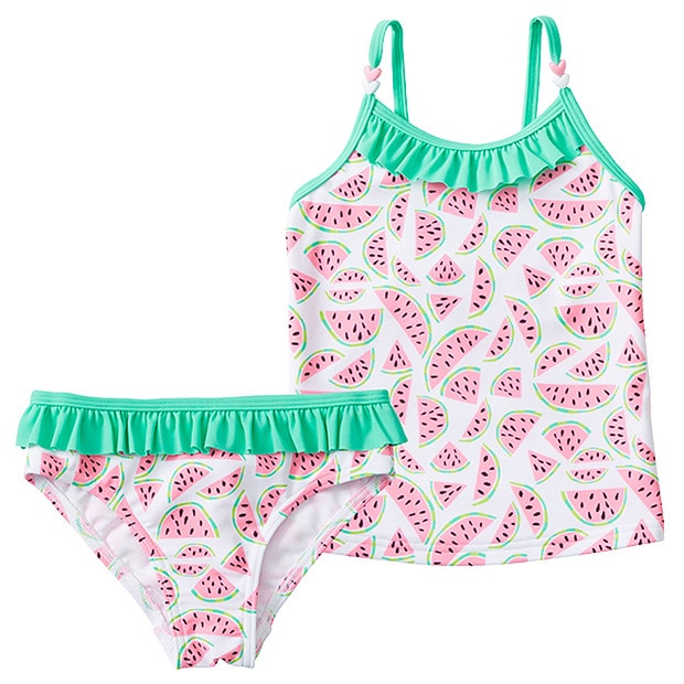 Girls' Watermelon Print Tankini