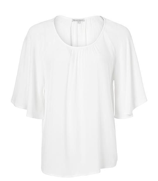 Flutter Sleeve Top - White | Target Australia