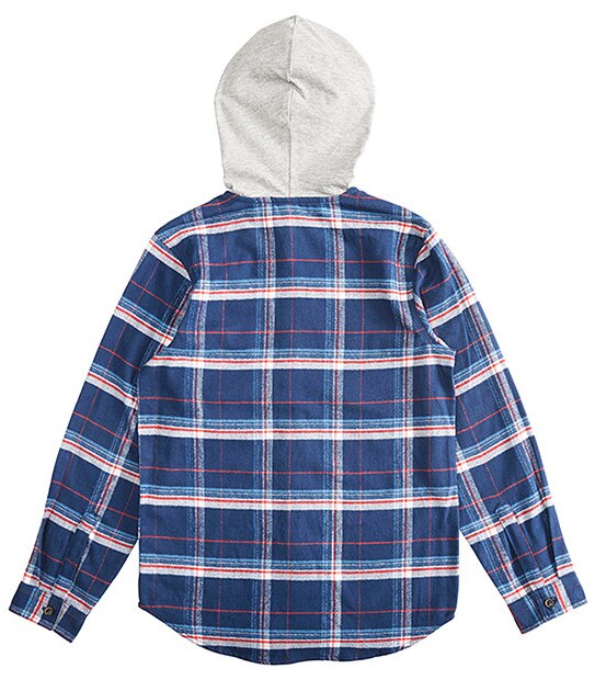 Long Sleeve Hooded Flannelette Shirt 2 of 3