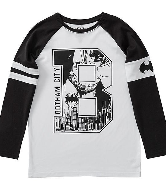 Batman Long Sleeve Raglan Top