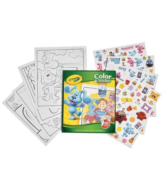Crayola Colour And Sticker Blues Clues