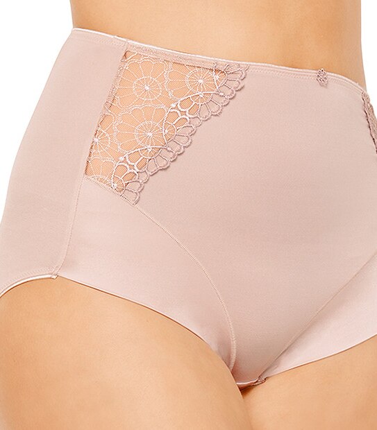 Embroidered Full Briefs - Hushed Violet