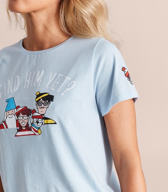 Womens Family Matching Where's Wally Pyjama Set