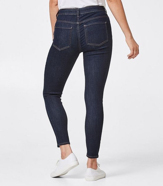 DENIM Sophie Skinny High Rise Ankle Length Jeans - Rinse Blue