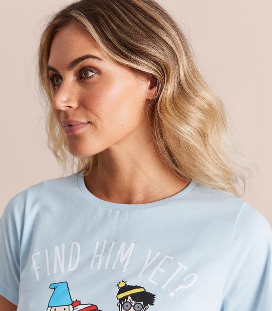 Womens Family Matching Where's Wally Pyjama Set