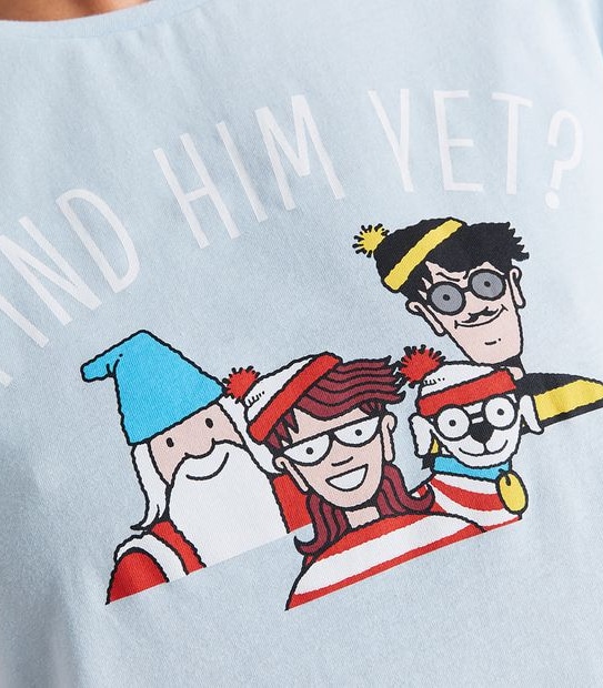 Womens Family Matching Where's Wally Pyjama Set