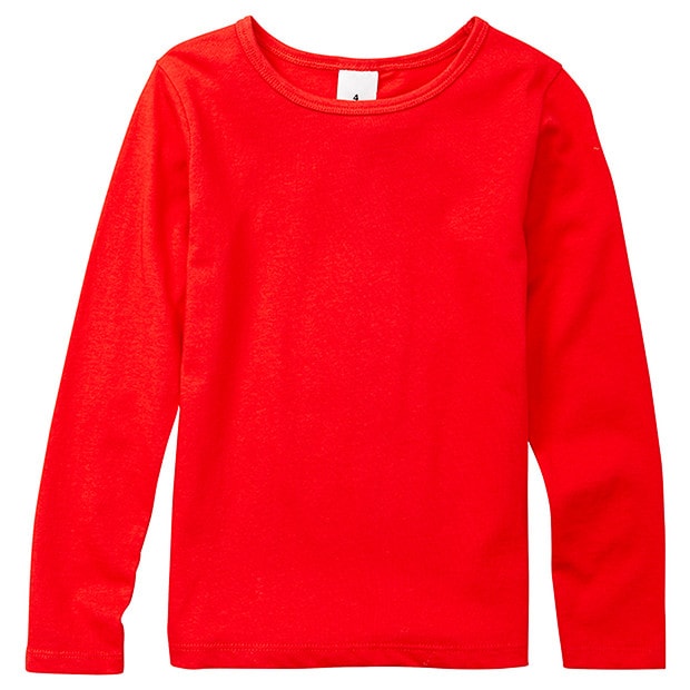 long sleeve red tshirt