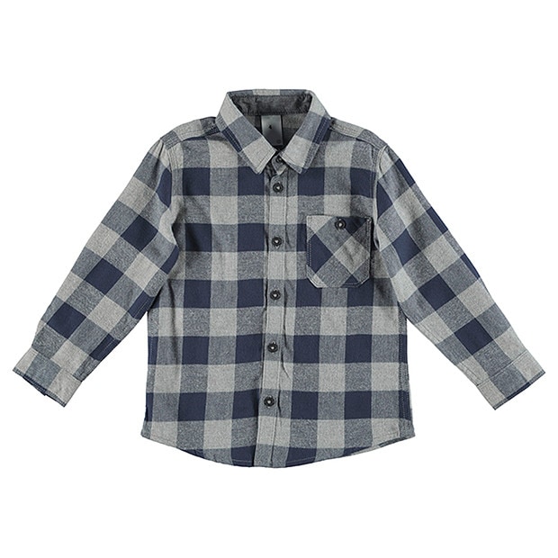 Long Sleeve Flannelette Buffalo Check 