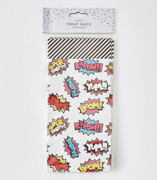 8 Pack Super Party Treat Bags with Seal