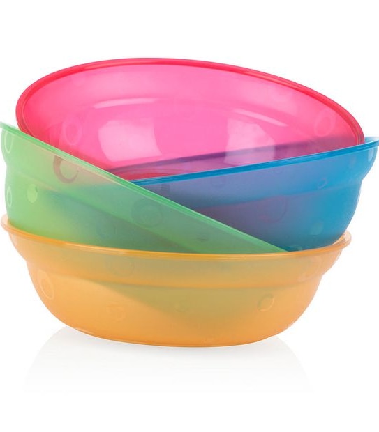 Nuby 4 Pack Feeding Bowls