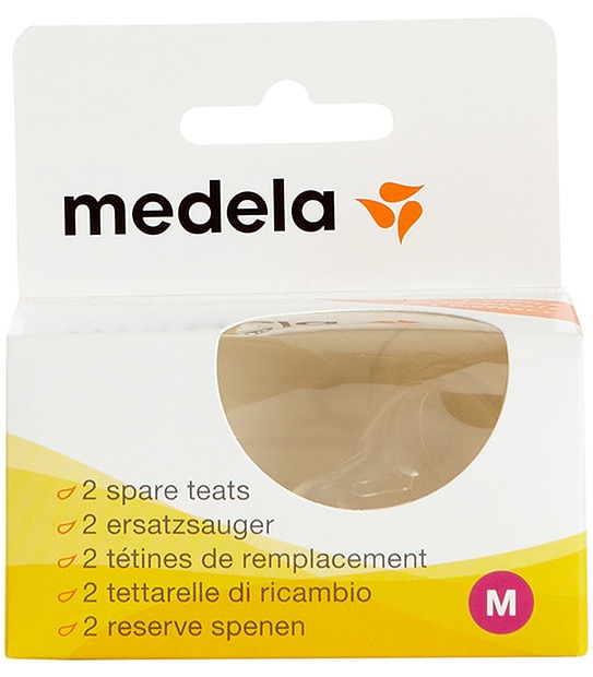Medela 2 Pack Spare Teats Medium Flow