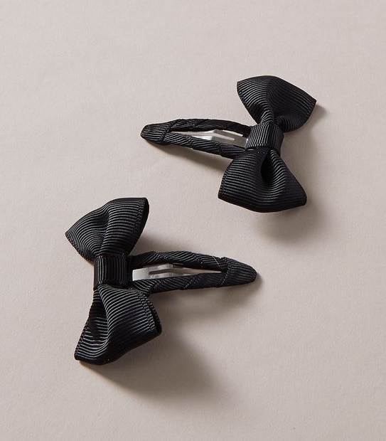 2 Pack Grosgrain Bow Hair Clips
