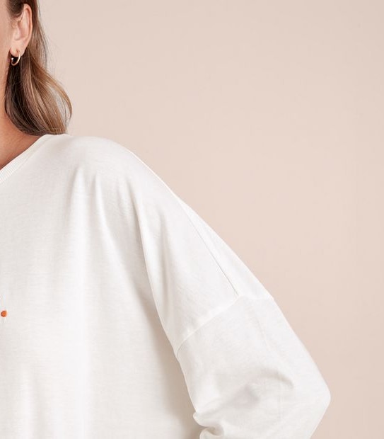 Addison Embroidered Long Sleeve T-Shirt