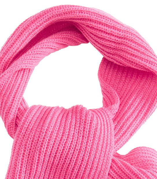  Basic Knitted Scarf - Pink