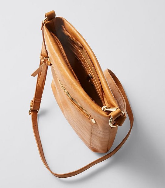 Slimline Sling Crossbody Bag - Tan