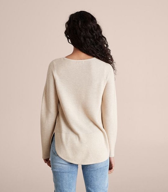 Stitch Curve Hem Jumper
