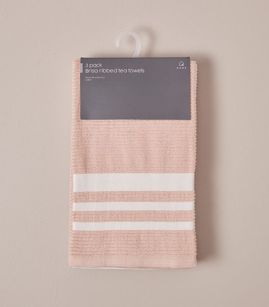 Brisa 3 Pack Ribbed Tea Towels