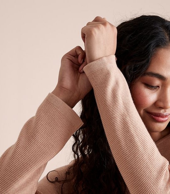 Stitch Curve Hem Jumper