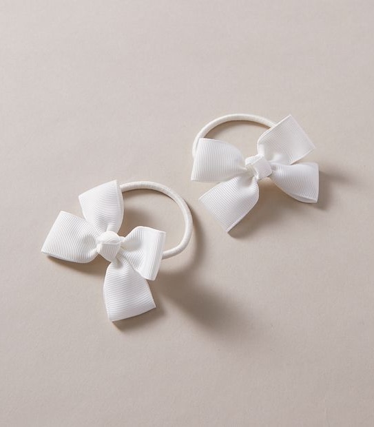 2 Pack Grosgrain Bow Hair Ties
