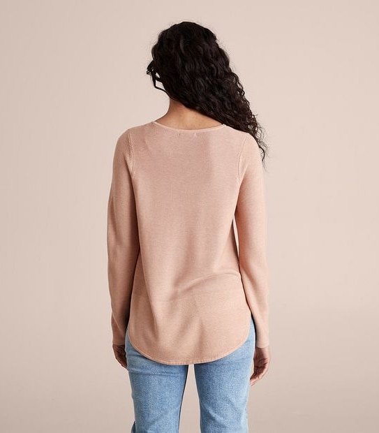 Stitch Curve Hem Jumper