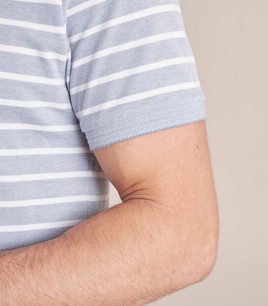 Fashion Striped Polo Top