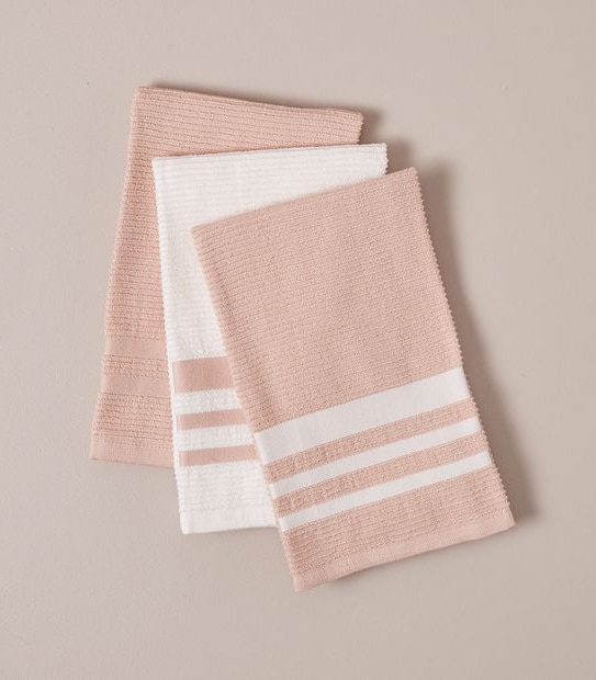 Brisa 3 Pack Ribbed Tea Towels
