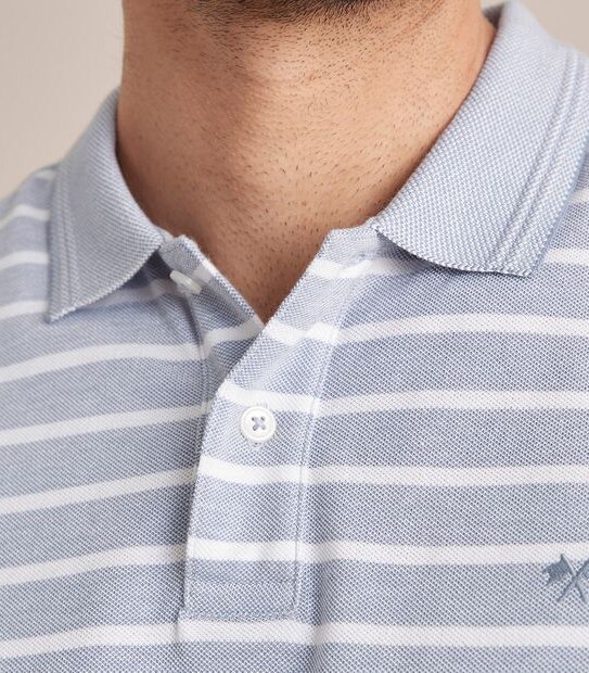 Fashion Striped Polo Top