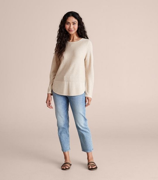 Stitch Curve Hem Jumper