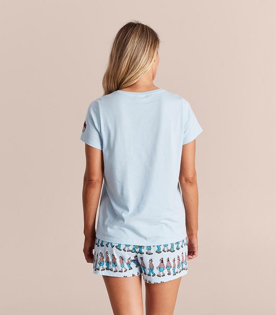 Womens Family Matching Where's Wally Pyjama Set