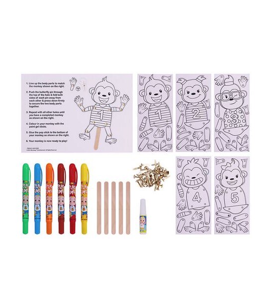 Cocomelon Colour And Create Your Own Monkeys - Best Friends