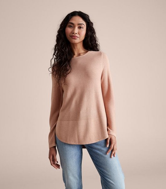 Stitch Curve Hem Jumper
