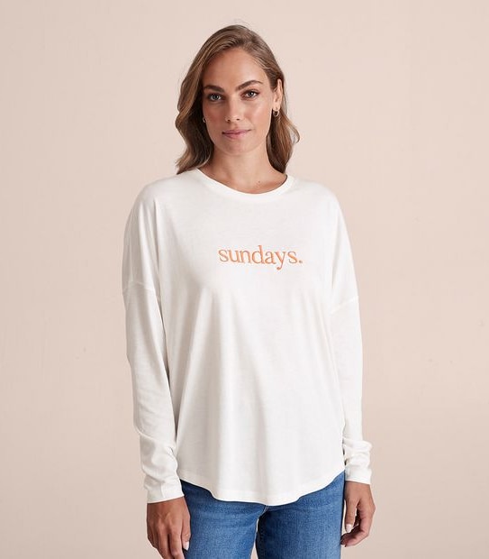Addison Embroidered Long Sleeve T-Shirt