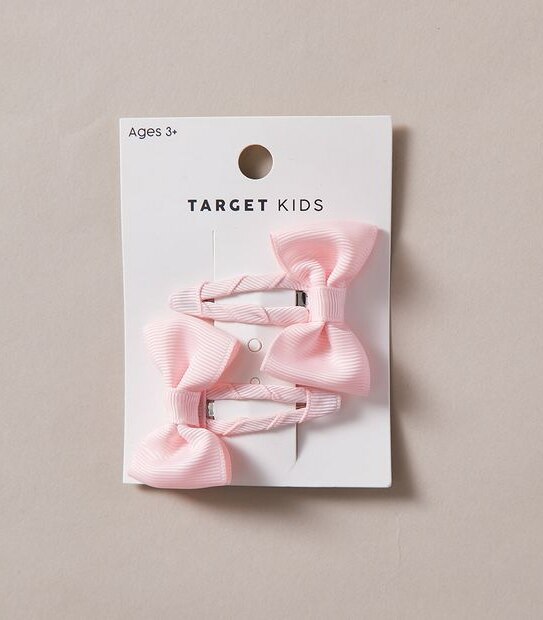 2 Pack Grosgrain Bow Hair Clips
