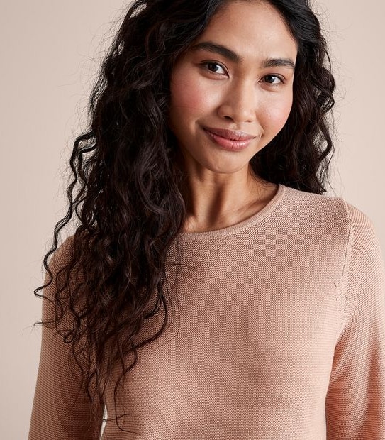 Stitch Curve Hem Jumper